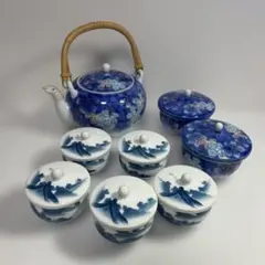 清水焼 平安春晃 金彩 和食器 波文型 青海波文様 蓋付き飯碗 蓋付き