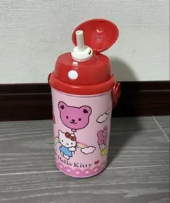 【未使用】2004年 ハローキティ ストローボトル 水筒 平成レトロ 当時物