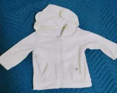 ホワイト フード付き アウター