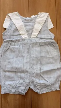 Cottoli セーラー襟 ロンパース 80