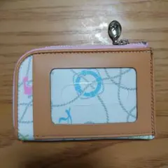 キタムラK2　キーホルダー付コインケース　白