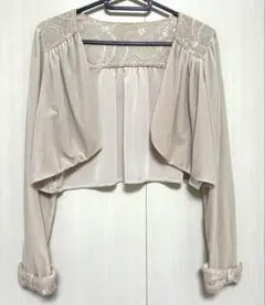 《美品》axes femme ★パーティードレス用ボレロ★ベロア素材ボレロ