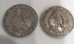 メキシコ古銭 50センタボ 1975年 1978年 外国古銭 2枚セット