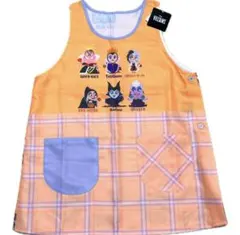 【新品】保育士キャラクターエプロン Disney ヴィランズ(オレンジ) M〜Lのサムネイル