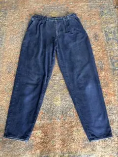 【vintage】メンズコーデュロイパンツ　紺　古着