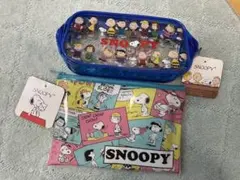 スヌーピー キャラクター ポーチとペンケースセット