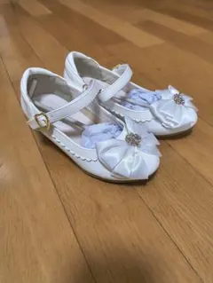 Betty kids ホワイト フォーマルシューズ 18.0