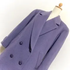 昭和レトロビンテージ ビッグカラーオーバーサイズ 総柄 ウールコート アウター