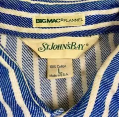 80's USA製 BIGMAC × ST JOHN’S BAY ヒッコリー L
