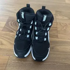 PUMA ブラック/ホワイト ブーツ 23.0センチ