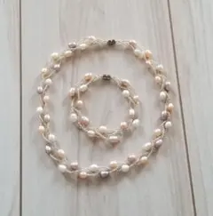 3way！！  パール ネックレス、ブレスレット