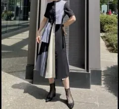 ユナイテッドトウキョウ ダブルボタンシャツワンピース ブラック