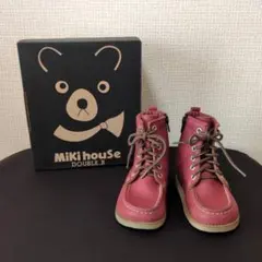 ミキハウス ダブルB ブーツ 17cm 赤茶 ブラウン 箱付き DOUBLE.Bのサムネイル