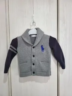 ポロ・ラルフ・ローレン カーディガン グレー ネイビー
