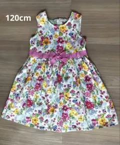 花柄ノースリーブワンピース　120cm