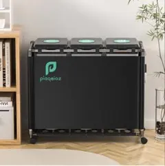 R*A 쓰레기 봉투 홀더, 분리기 3개*바퀴가 달린 30L 쓰레기통, 90L