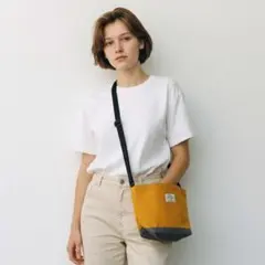 coen DAILY BASIC ショルダーバッグ イエロー 肩掛けバッグ 軽量