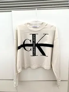 Calvin Klein Jeans クロップドTシャツ アイボリー