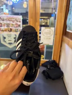 adidas SUPERSTAR ブラック スニーカー　25cm