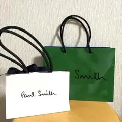 【ポール・スミス)ショップ袋　2枚セット【未使用に近い】