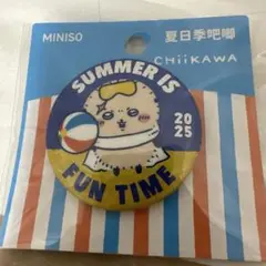 MINISOちいかわ　海外限定　猛暑の夏シリーズ　ピンバッジ・缶バッジ　ラッコ
