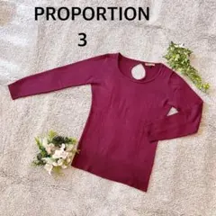 プロポーションボディドレッシング　クルーネックニット　セーター　薄手　シンプル