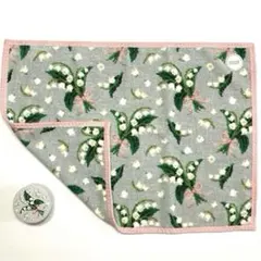 フェイラーピュールミュゲ柄の新品のゲストタオルと スチームクリーム（おまけ付き）