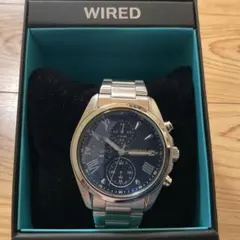【超美品】Wired クロノグラフ　ネイビー文字盤　AGBV141
