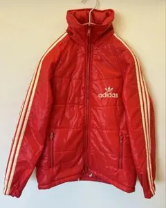 激レア　アディダス80s adidas デサント社　ナイロン　中綿ジャケット 赤