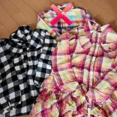 キッズ 長袖シャツ 2点セット 130