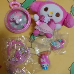 マイメロディ ぬいぐるみとキーホルダーセット　海外製品含む