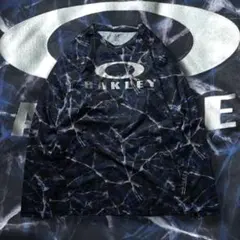 【希少】y2k OAKLEY グラフィックロンT 総柄 デカロゴ サイバーパンク