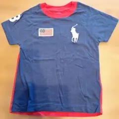 Polo Ralph Lauren 3T Tシャツ ネイビー/レッド