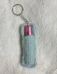 リップケース ハンドメイド 手編み 編み物