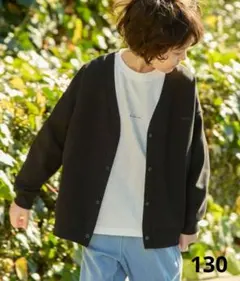 【美品】GLOBAL WORKブラック カーディガン 130cm