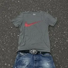 00s【old nike】big logo tee/y2k swag tech - メルカリ