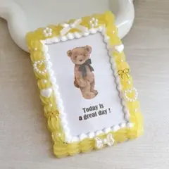 #506 ホイップデコ 硬質ケースデコ トレカケースデコ 黄色