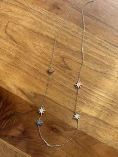 ロングネックレス　星型モチーフ　パーティ用ネックレス