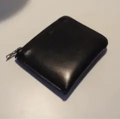 マーガレットハウエル 黒いレザー財布 コンパクト