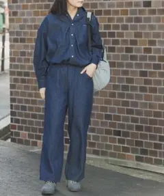 『別注』Wrangler×EKAL　デニムリラックスバギーパンツのサムネイル