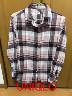 長袖　チェックシャツ　UNIQLO レディース