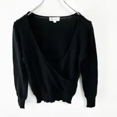 【ミッシェルクラン】カシュクール ニット M 38サイズ 綿混 レースKU795