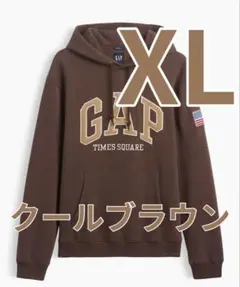 GAP TIMES SQUARE ロゴ パーカー ブラウン クールブラウン - メルカリ