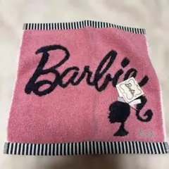 新品未使用！Barbie ロゴ入りハンカチ ピンク