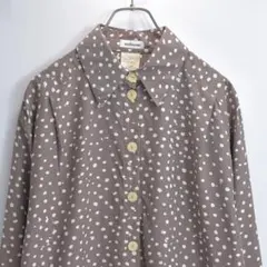 90s USA製 EZL ウエスタンTシャツ フリンジ コンチョ 牛柄 ブラウン