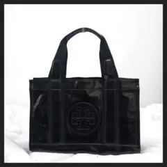 TORY BURCH エナメル トートバッグ スモール ブラックのサムネイル