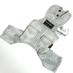 ビンテージ風  ストライプ デニム オーバーオール