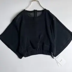 ロエフ オーガニックコットンレースブラウス 黒 - メルカリ