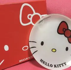 【新品未使用】Hello Kitty ガラスパーティープレート ローソン限定