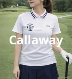 Callaway キャロウェイ ストライプ襟 ポロシャツ Lサイズ